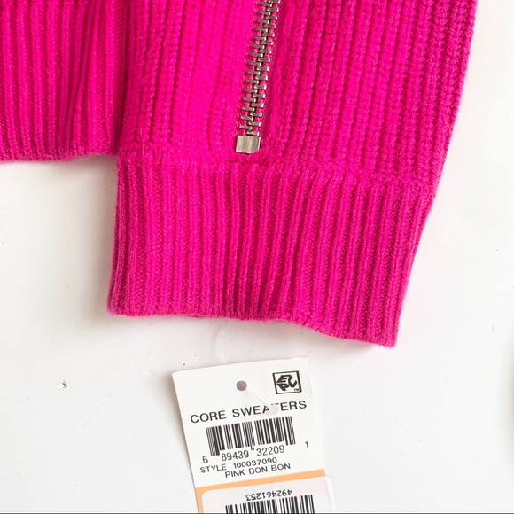🌸New🌸 SMALL Bar III Ribbed Jewel Neck Sweater - Picture 4 of 8